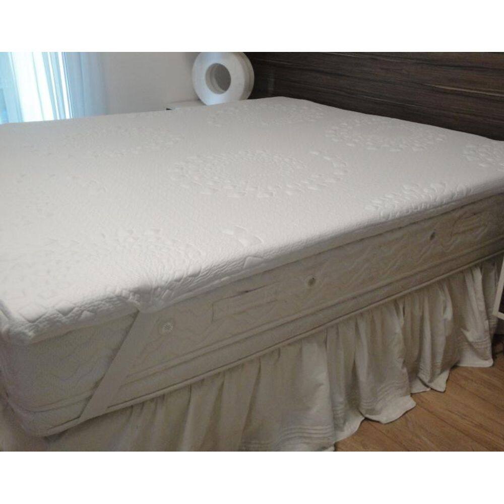 Pillow Top Viscoelástico Com Gel King 1,93 X 2,03 Com 8 cm