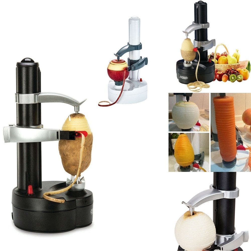 Descascador Eletrico Laranja Batatas Frutas Legumes Automatico A Pilha
