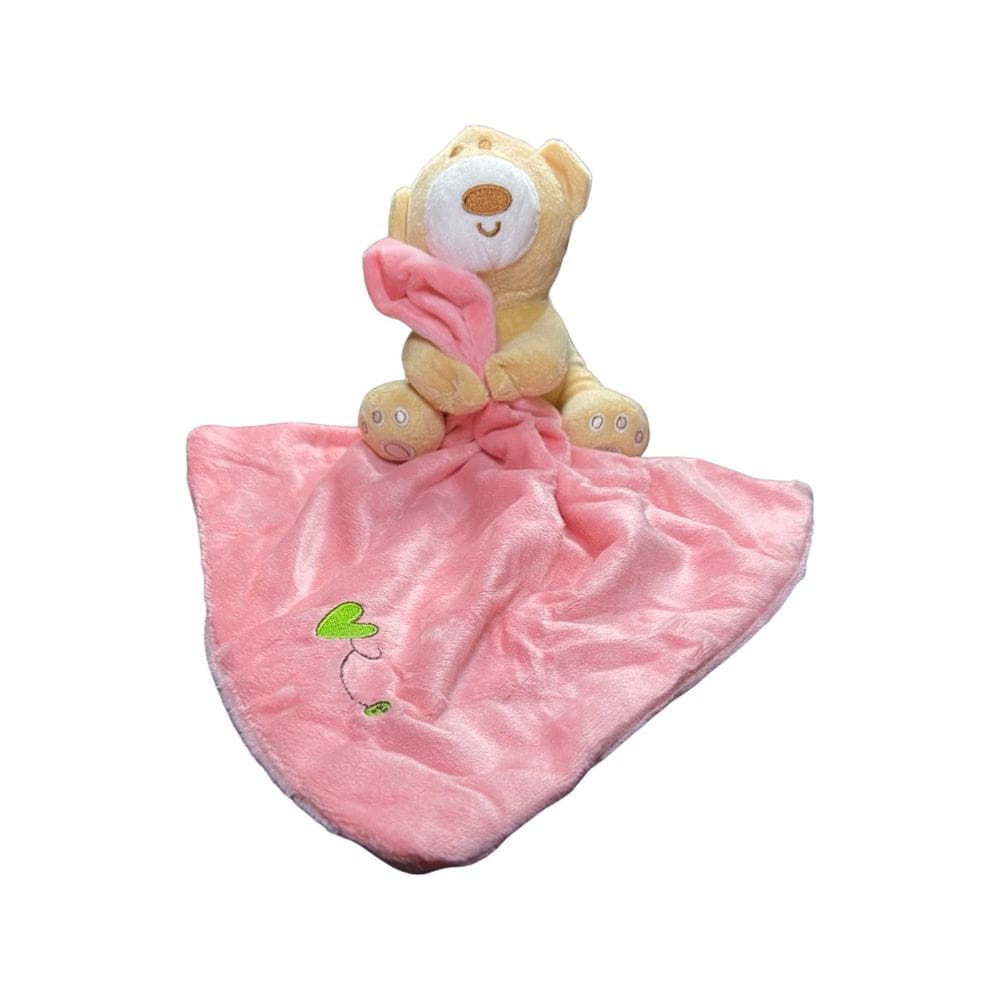 Naninha Do Bebê Urso Abraçando Cobertor Rosa Ultrasoft