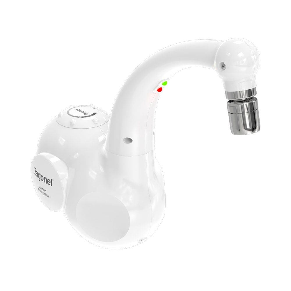 Torneira Elétrica Zagonel Lumen de Parede Branca 220V 5500W