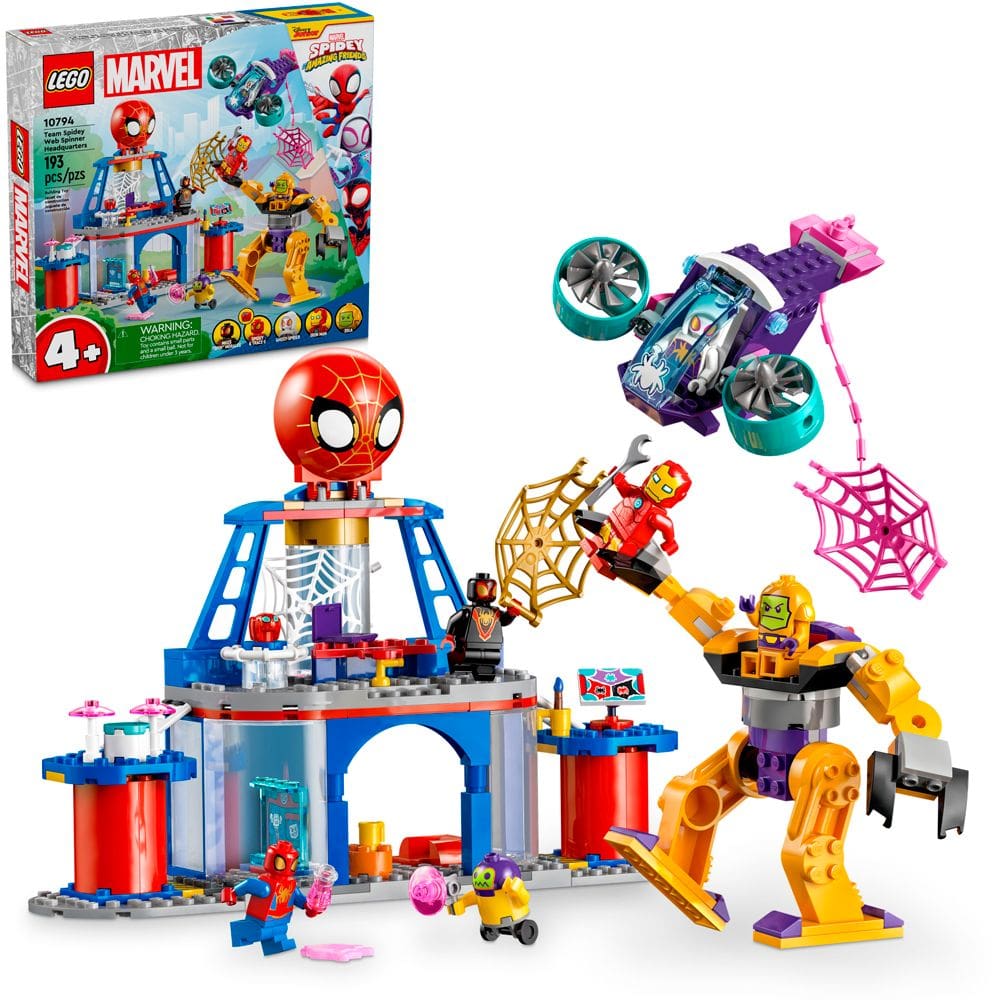 Lego Super Heroes Equipe Aranha Lançador Teias 10794 193pcs