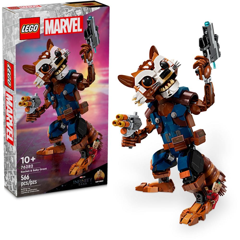 Lego Super Heroes Rocket e Groot Bebê 76282 566pcs