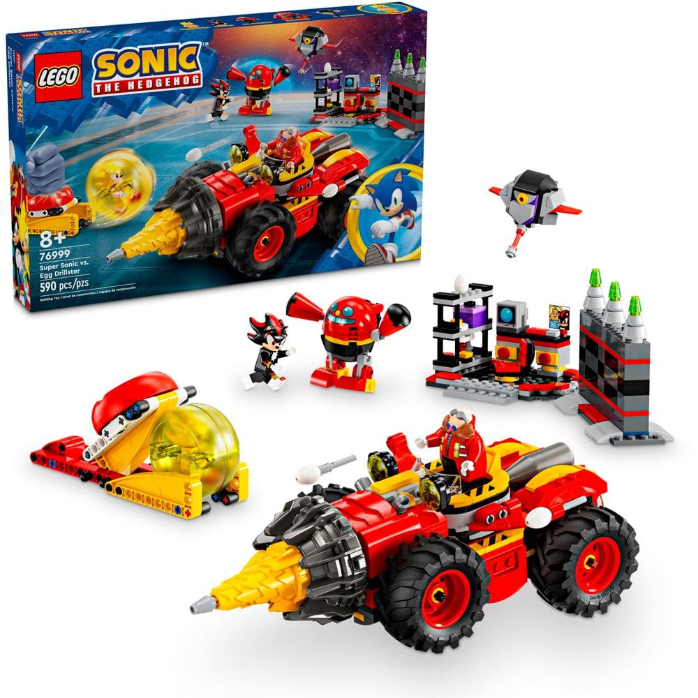 Lego Sonic vs Egg Drillster 76999 com 590pcs