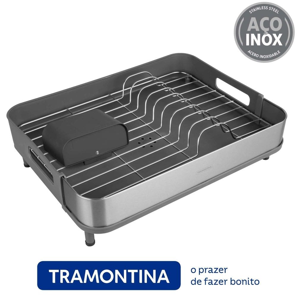 Escorredor de Louça Plurale em Aço Inox - Tramontina