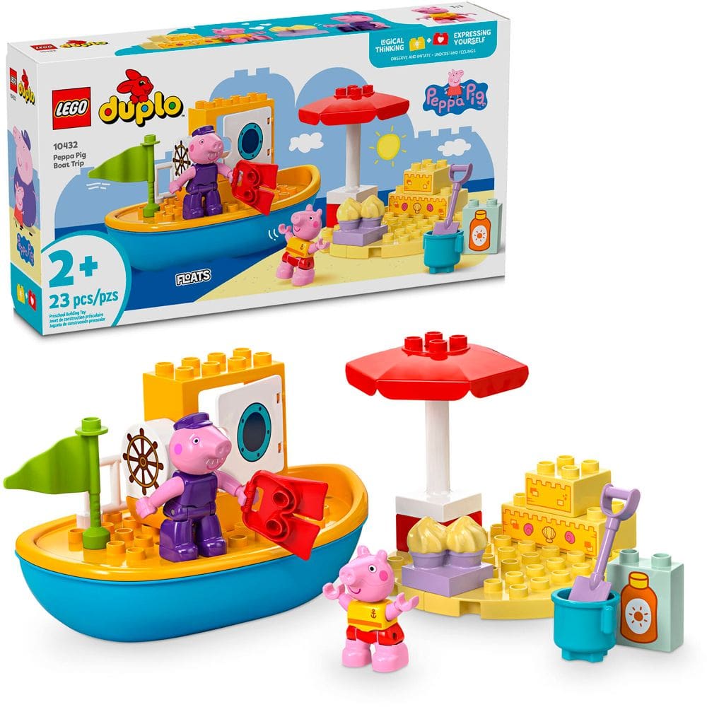 Lego Duplo Viagem de Barco Peppa Pig 10432 com 23pcs
