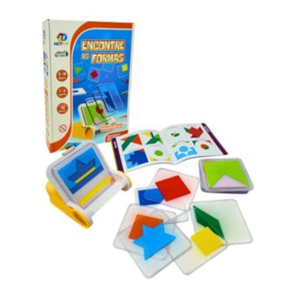Novo Genio Encontre as Formas Nettoy 100 Desafios STEM Brinquedo Criativo Divertido Pedagogico