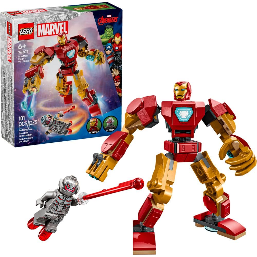 Lego Super Heroes Iron Man vs Ultron 76307 com 101pcs