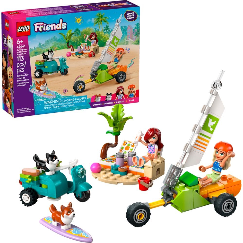 Lego Friends Aventura Cão Surfista 42641 com 113pcs