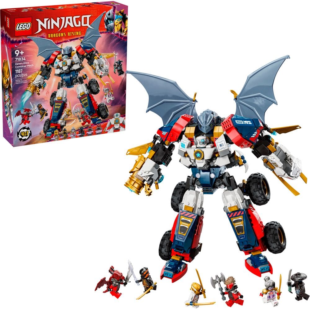 Lego Ninjago Robo Combinado do Zane 71834 com 1187pcs