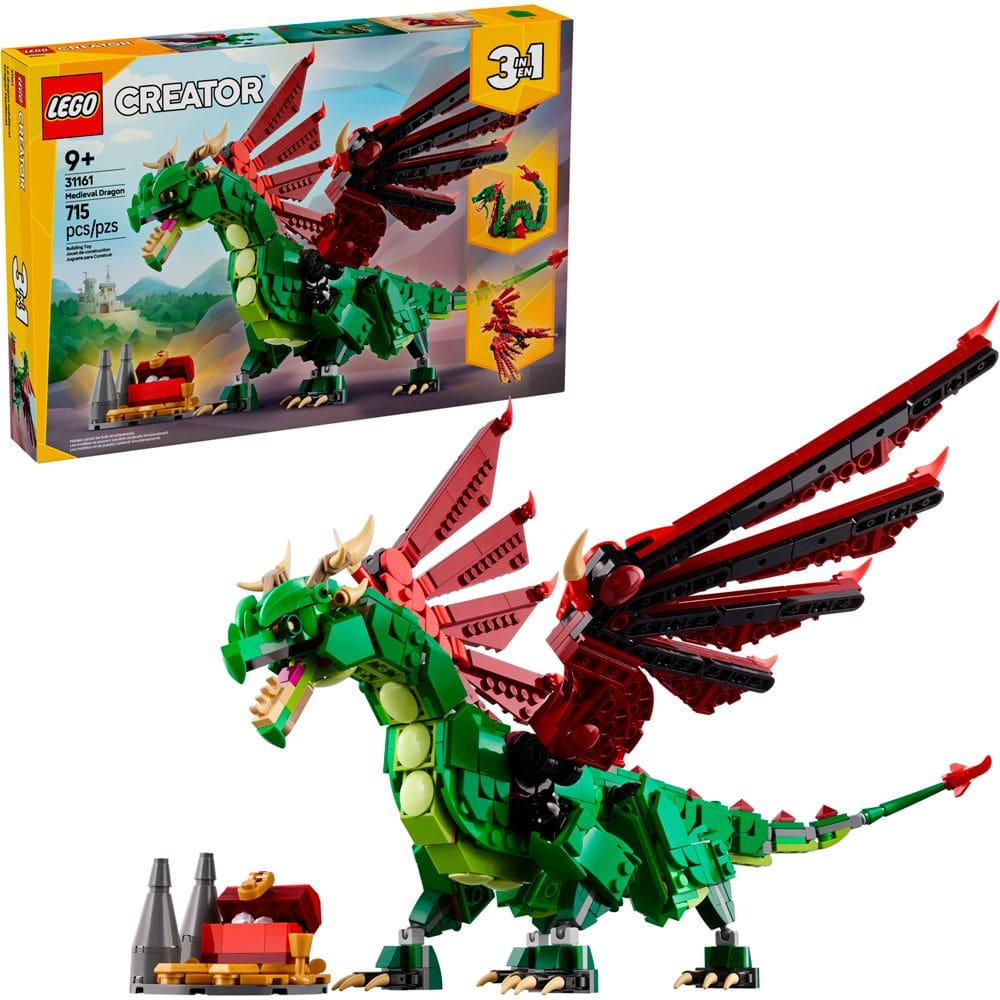 Lego Creator Dragão Medieval 31161 com 715pcs