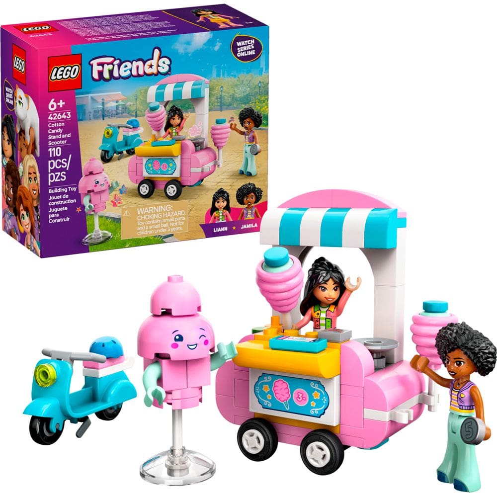 Lego Friends Barraca de Algodão Doce e Moto 42643 com 110pcs