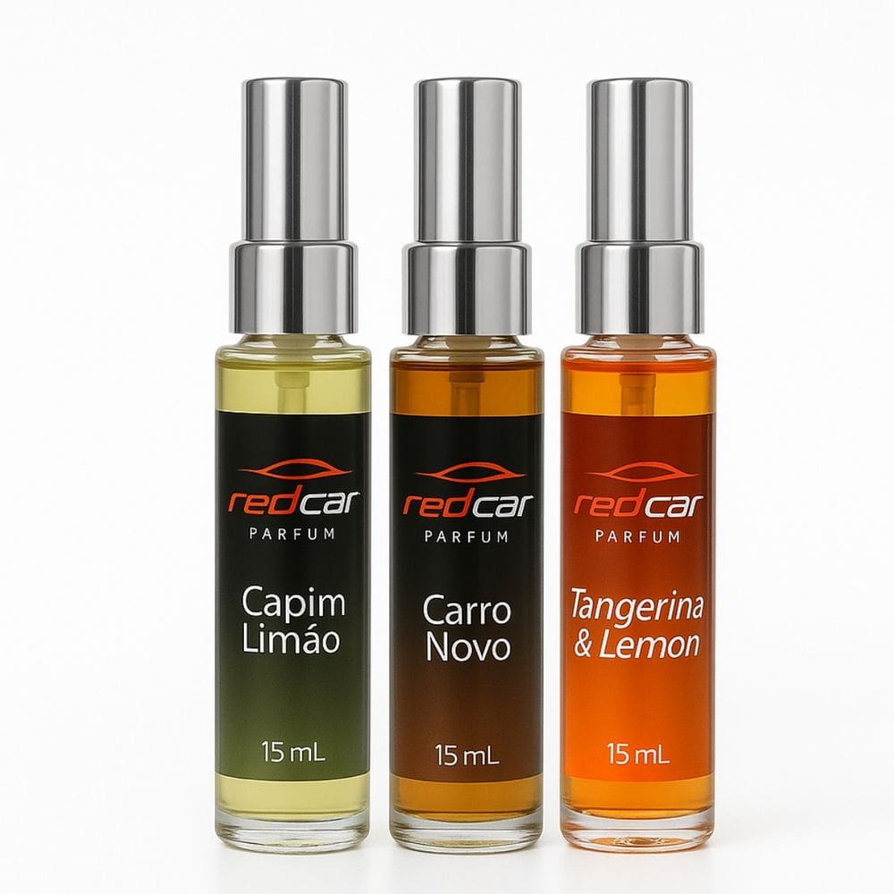 Kit 3 Aromatizadores Spray Capim Limão 15mL Veicular