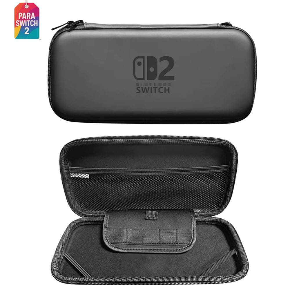 Case Nintendo Switch 2 Bolsa Estojo Rígido Preto EVA NS2