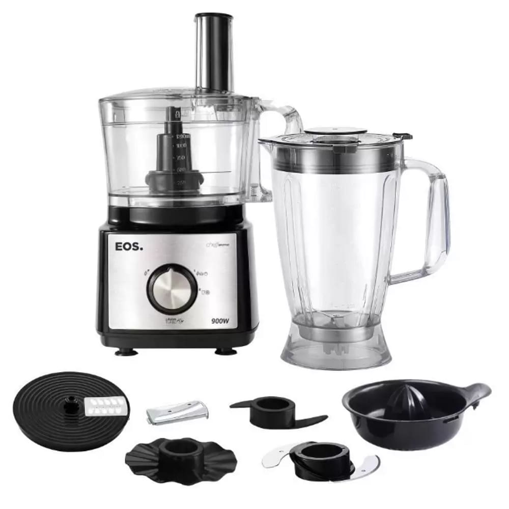 Multiprocessador 7X1 Liquidificador Eos 900W 2 Velocidades Inox 220V