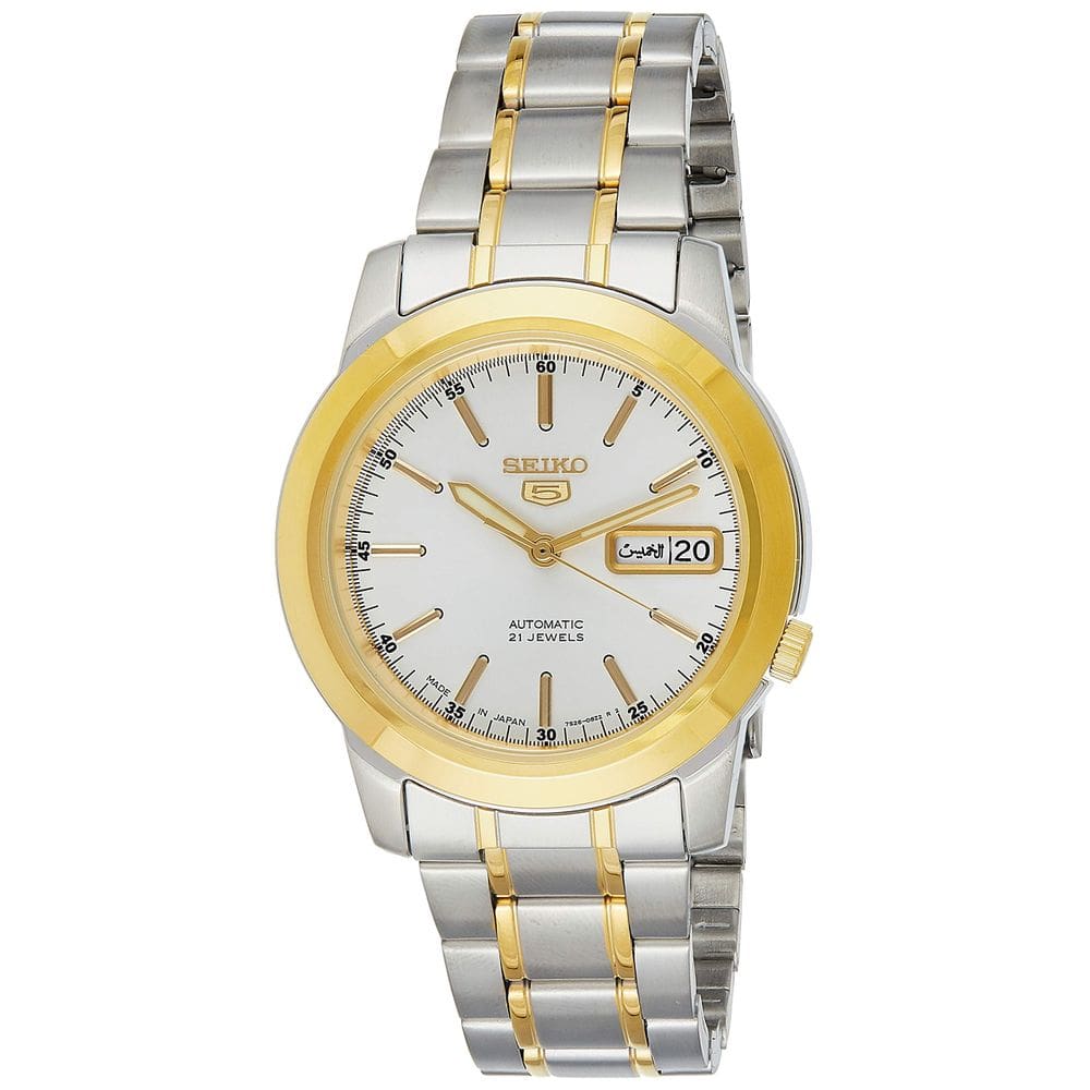 Relógio SEIKO 5 Automático SNKE54J1 para homens em aço inoxidável