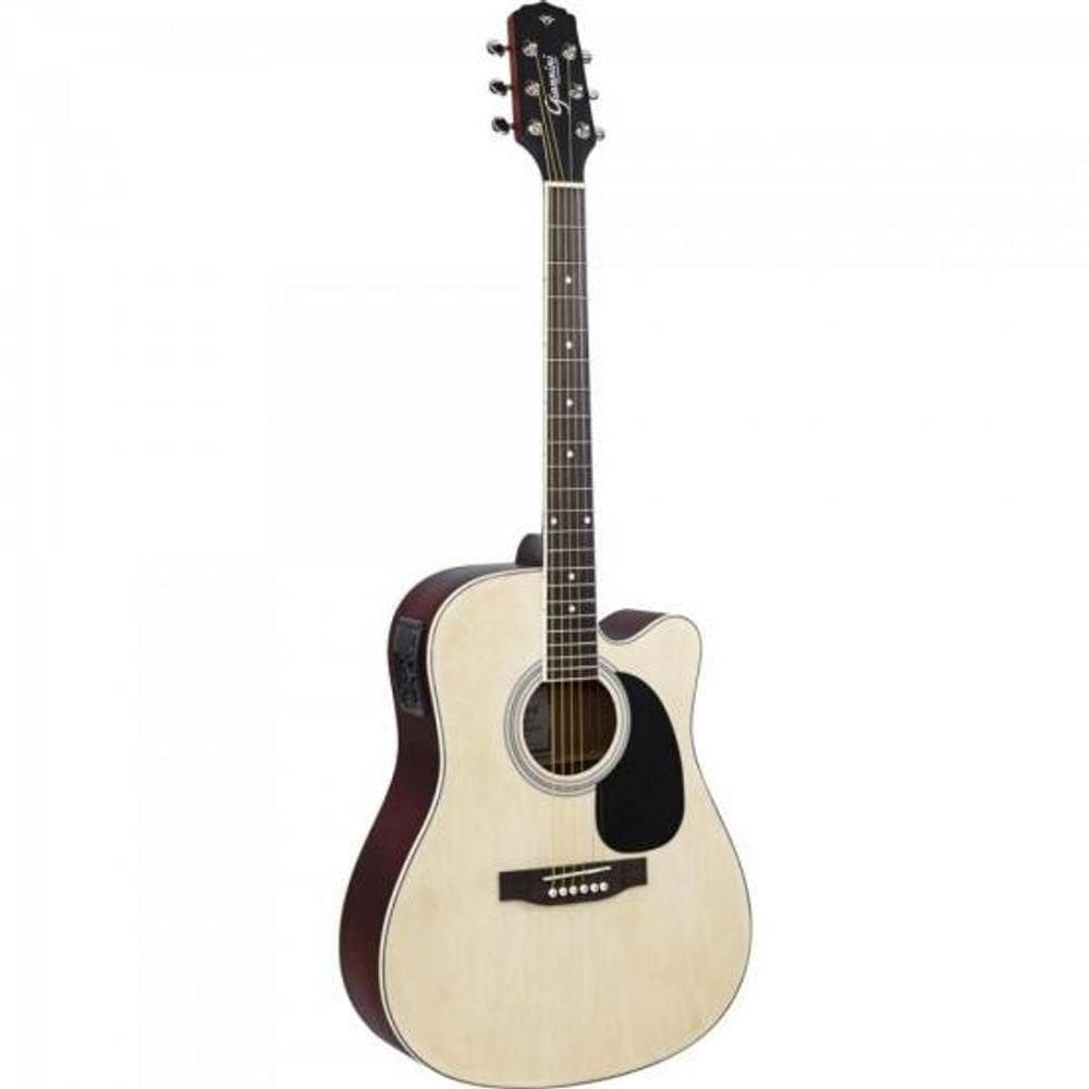 Violao Eletroacustico Dreadnought Aco Gdc-1 Ceq Natural Satin Giannini