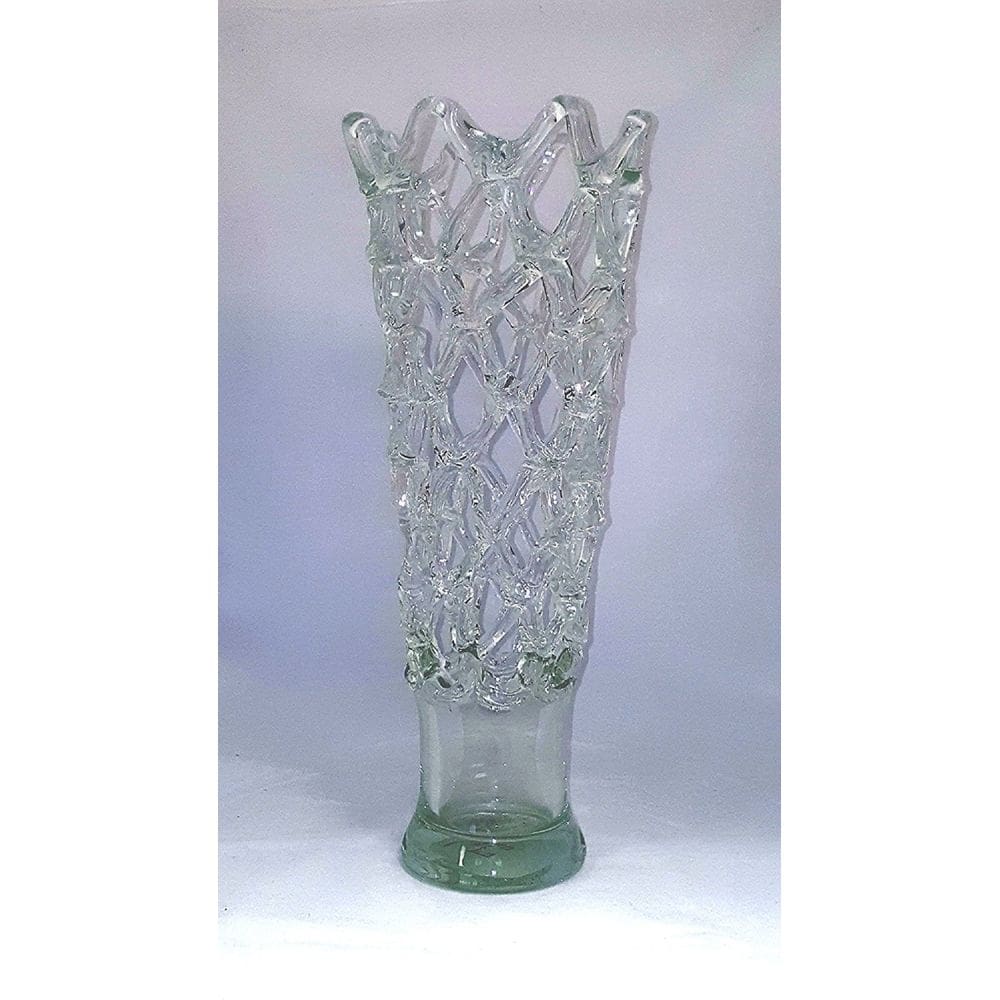 Vaso de vidro decorativo Manhattan Chic Artisan Net Glass