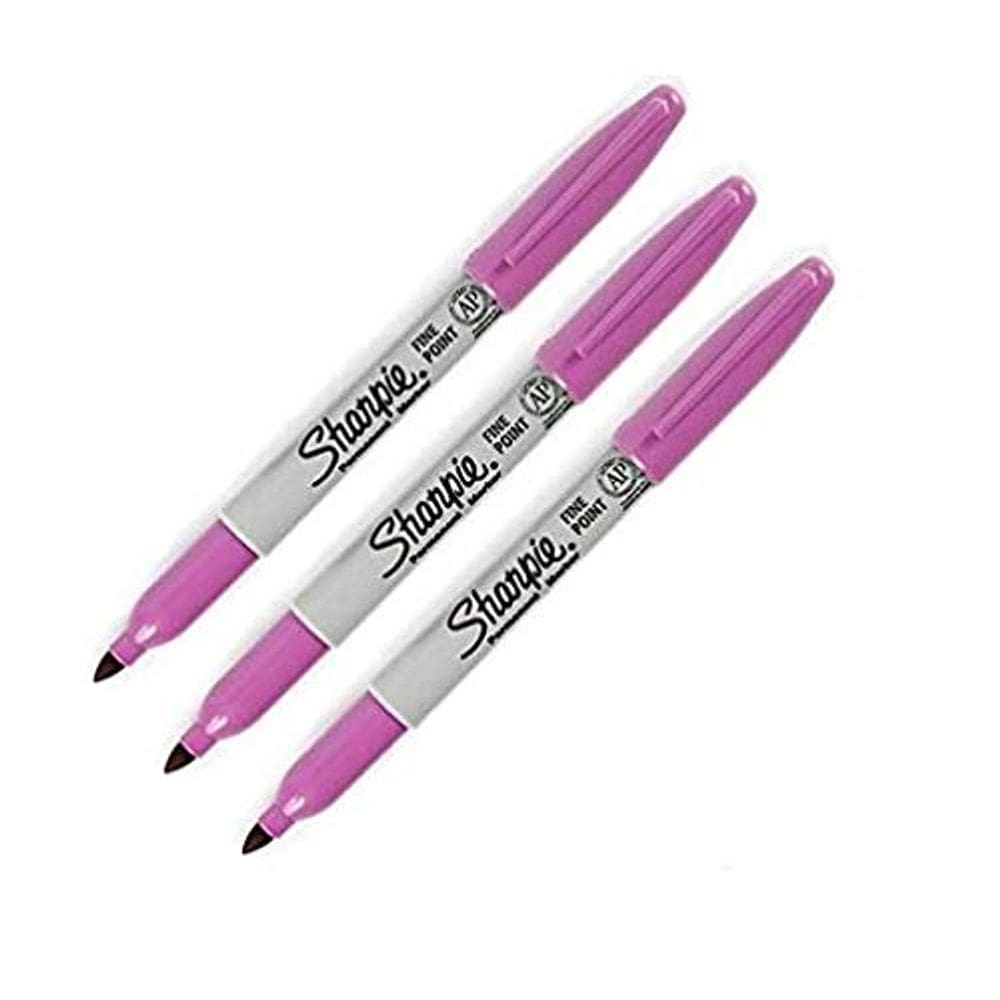 Conjunto de marcadores Sharpie Fine Point Permanent Boysenberry, 3 unidades