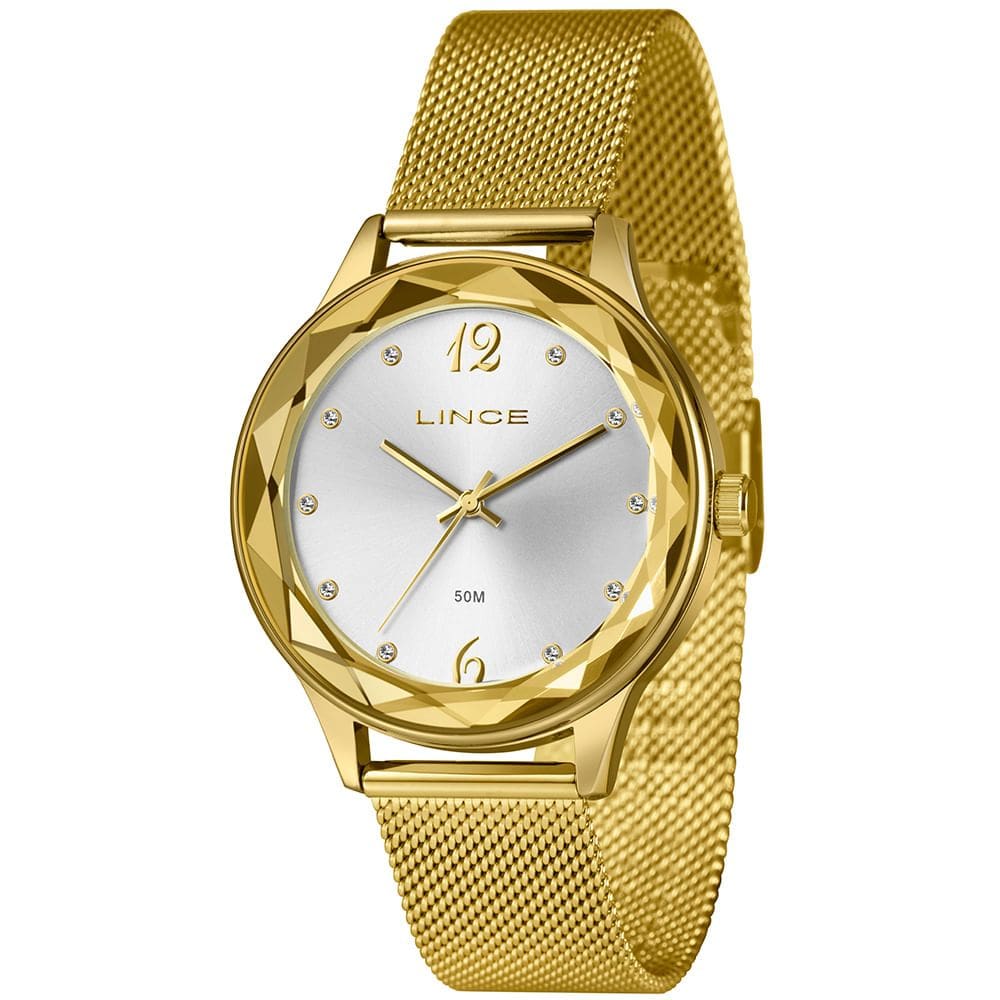 Relógio LINCE feminino analógico dourado LRG4826L40 S2KX