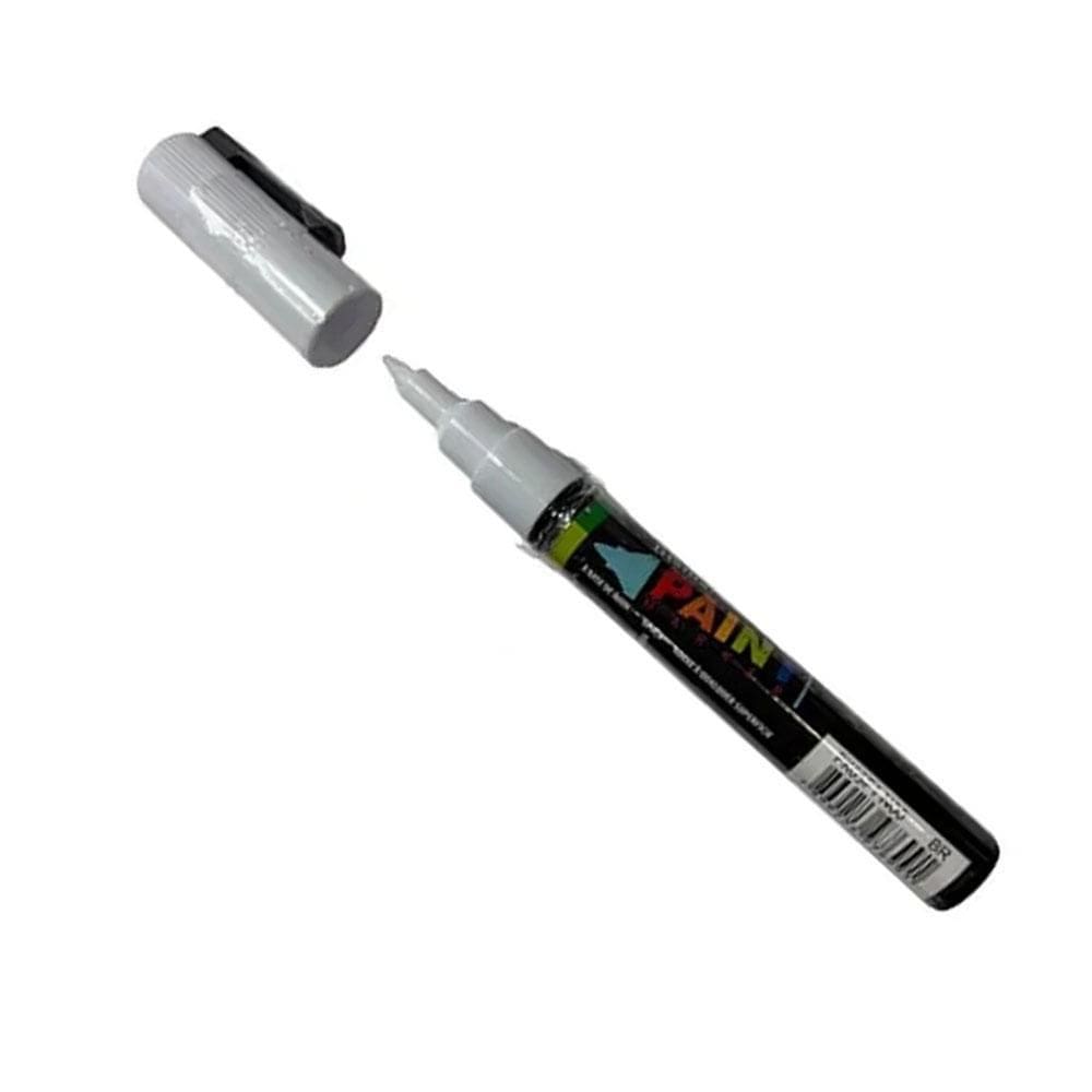 Caneta Marcador Paint Marker Extra Fina Branco Bismark