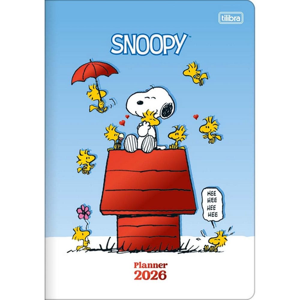 Agenda Planner Grampeada Snoopy 2026 Tilibra