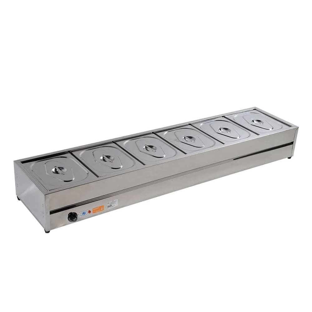 Rechaud Self Service Térmico 6 Cubas Aço Inox Ibet