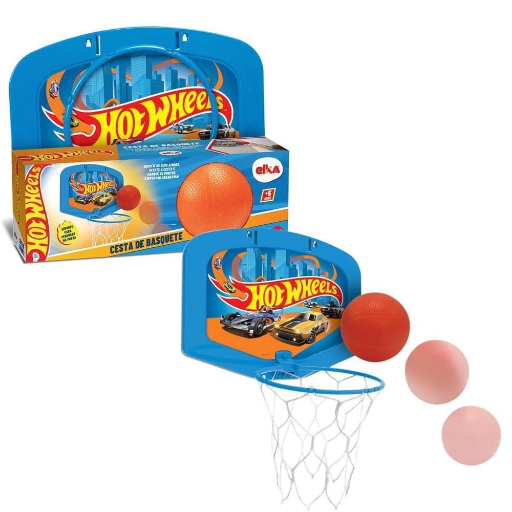 Cesta De Basquete Com Bola Hot Wheels 1327 - Elka