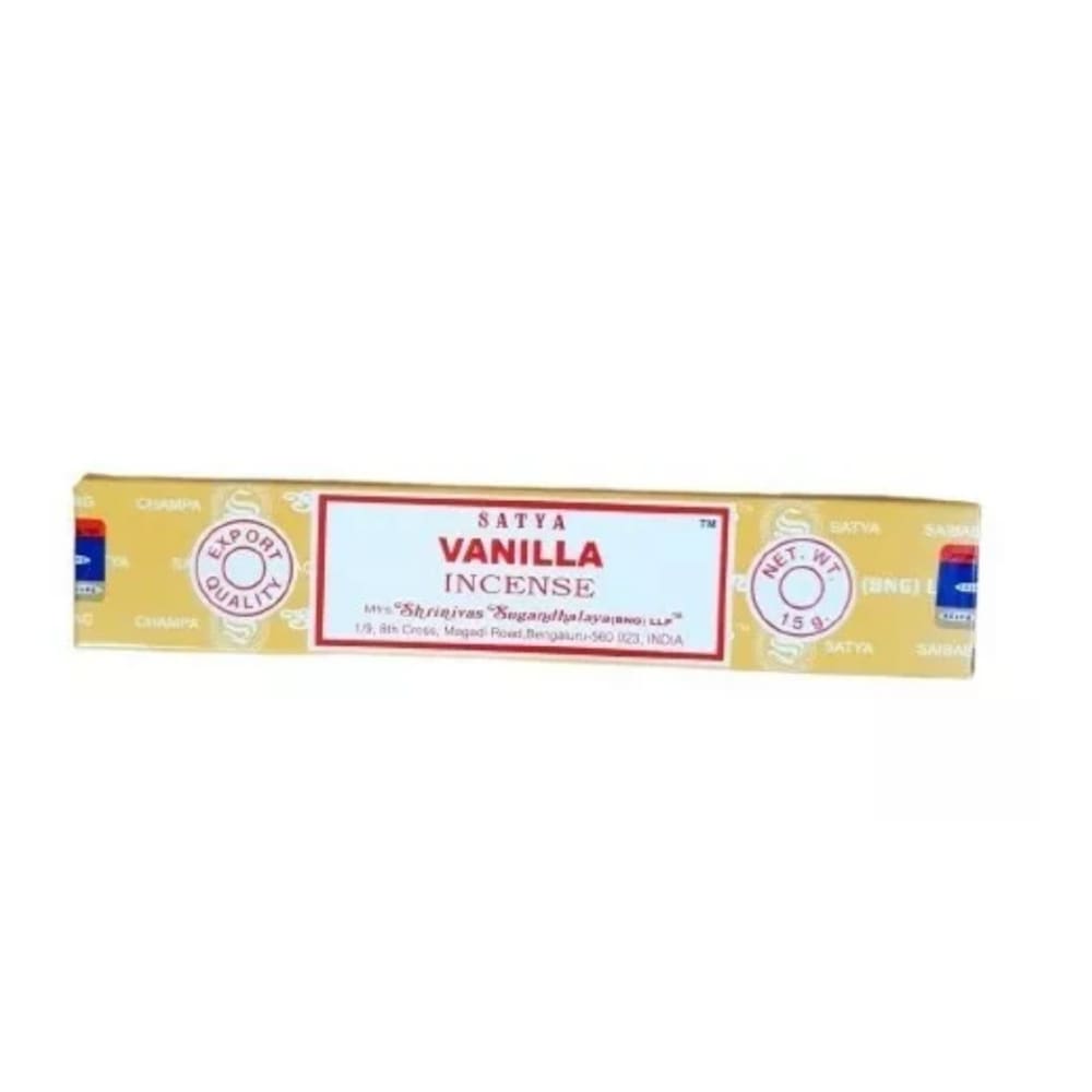 Incenso Meditação Baunilha Massala Satya Cx c 12 Var