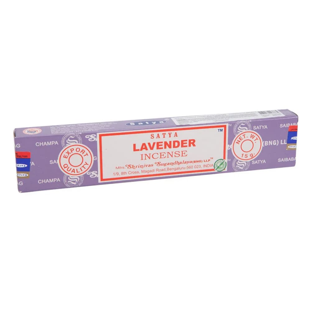 Incenso Meditação Lavanda Lavender Satya Cx c 12 Var