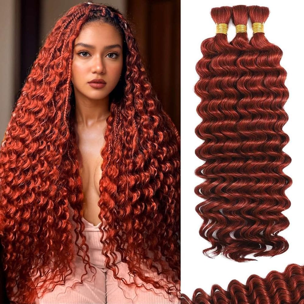 Braiding Hair CIFENDIN Deep Wave 20 polegadas 110g 12A Brazilian