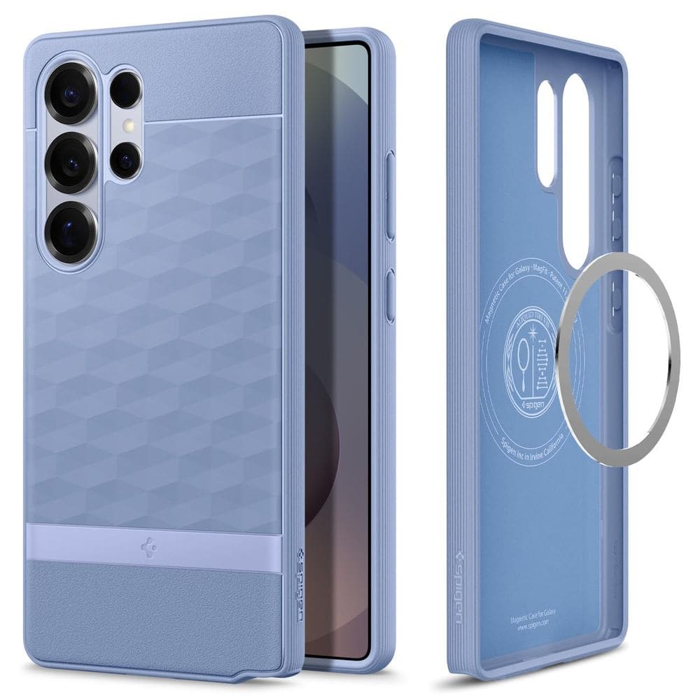 Capa Spigen Parallax MagFit para Galaxy S25 Ultra roxa