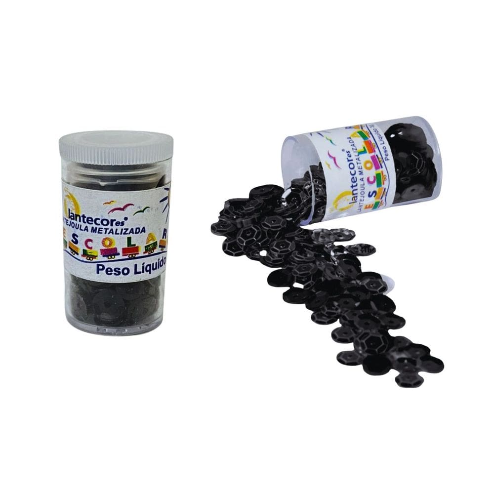 Lantejoula Metalizada 6mm Pote de 3g | Escolar | Artesanato - Lantecor