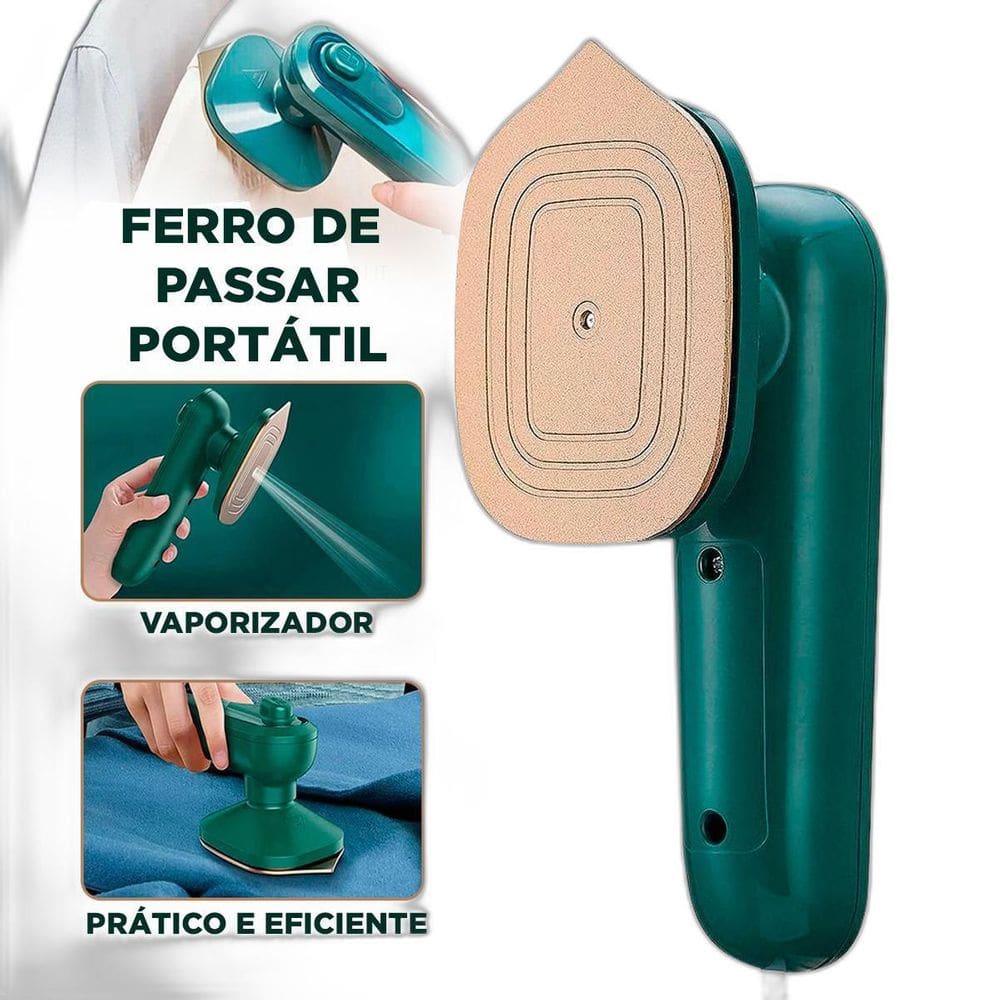 Mini Ferro De Passar Roupa Portatil Cabe Na Mala