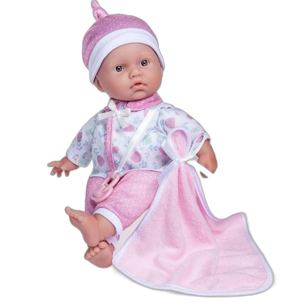 Boneca JC Toys La Baby Caucasian 28 cm com roupa e acessórios