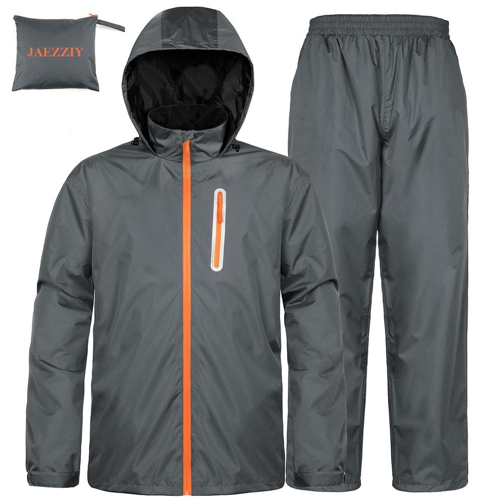 Roupas de chuva JAEZZIY impermeáveis e leves para homens e mulheres