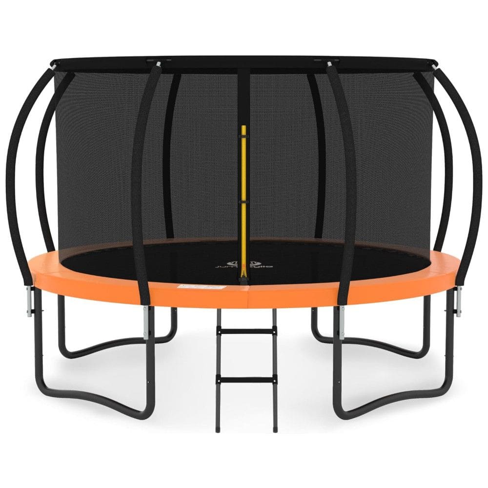 Trampolim JUMPZYLLA 2,4m, 3m, 3,6m, 4,3m, 4,6m, 4,9m com Rede de Proteção, Escada e Revestimento Antiferrugem, Aprovado pela ASTM, para