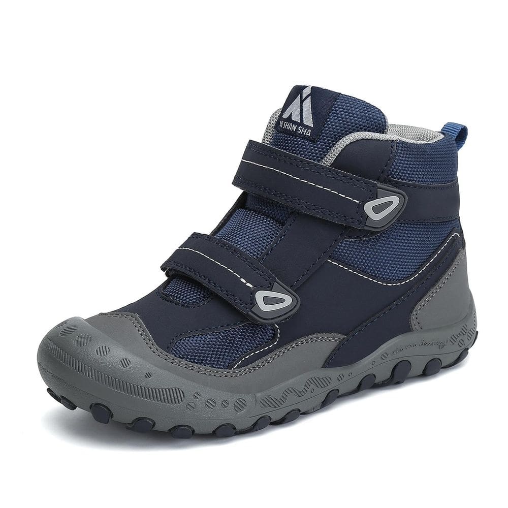 Botas de caminhada Mishansha resistentes à água para crianças de 9,5 anos, azuis