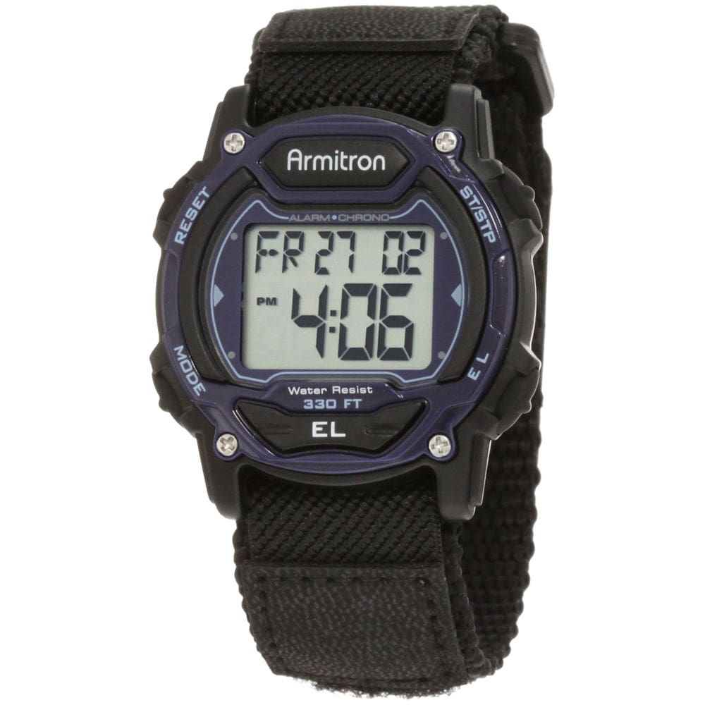 Relógio Armitron Sport, cronógrafo digital unissex, pulseira de nylon