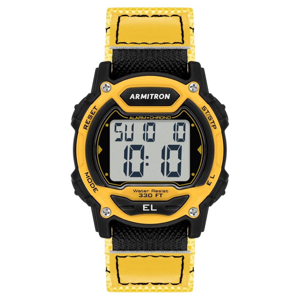 Relógio Armitron Sport, cronógrafo digital unissex, pulseira de nylon