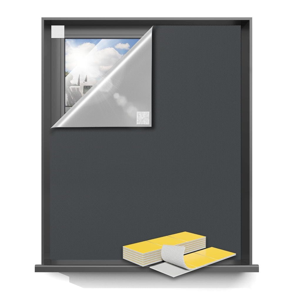 Cortinas Blackout Sumobaby Portable 100% Blackout 75x57cm Cinza