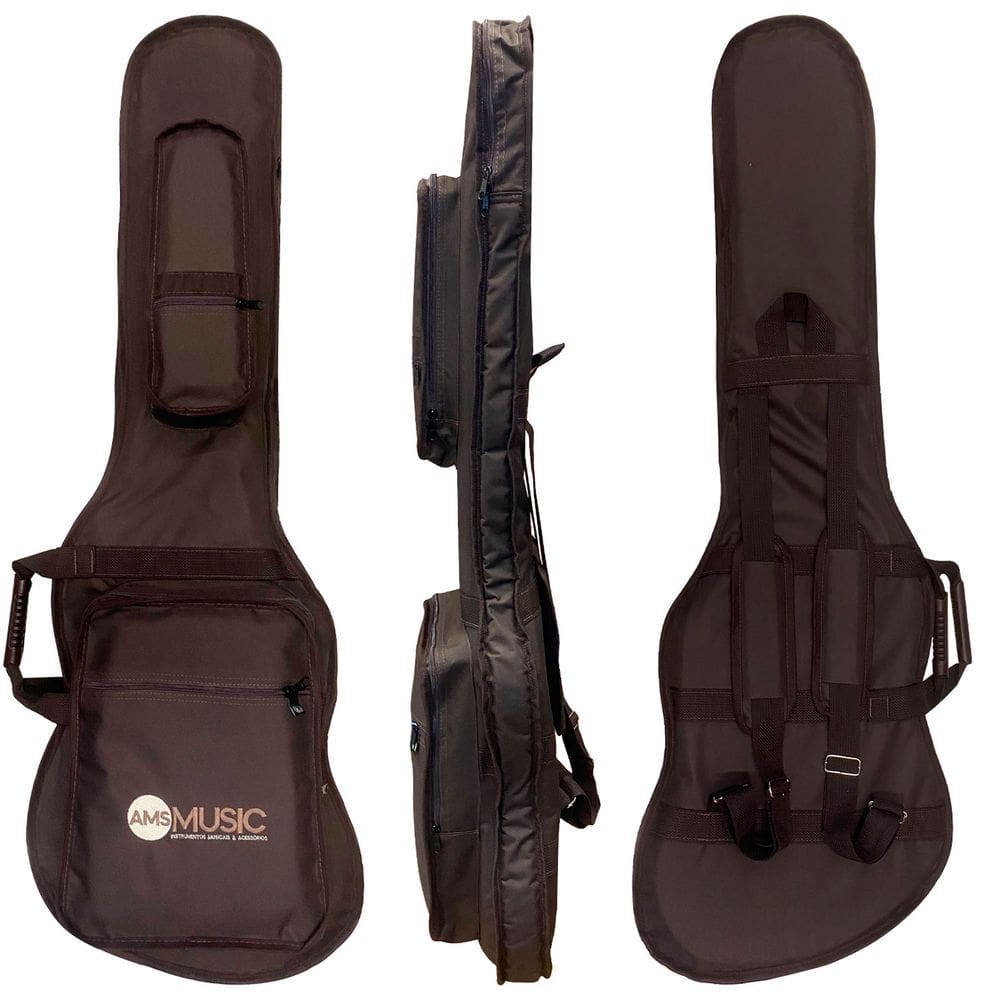 Capa Bag P/ Baixo Premium Ny-600 Marrom - Ams