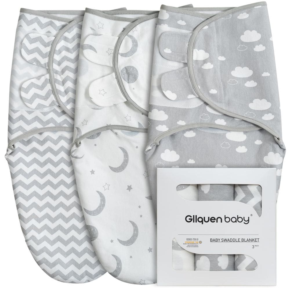 Cobertor Swaddle Wrap GLLQUEN BABY Moon & Clouds 0-3 meses