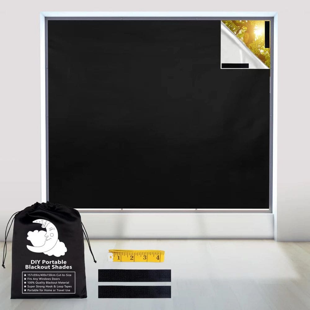 Cortinas Blackout BCJJ Portáteis 100% Blackout 400x150cm