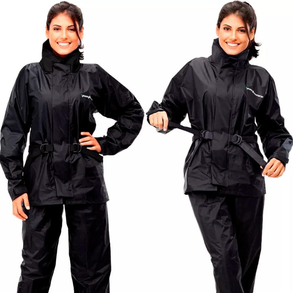 Capa de Chuva Pantaneiro Nylon com Gola Feminina Tamanho M - 1500M