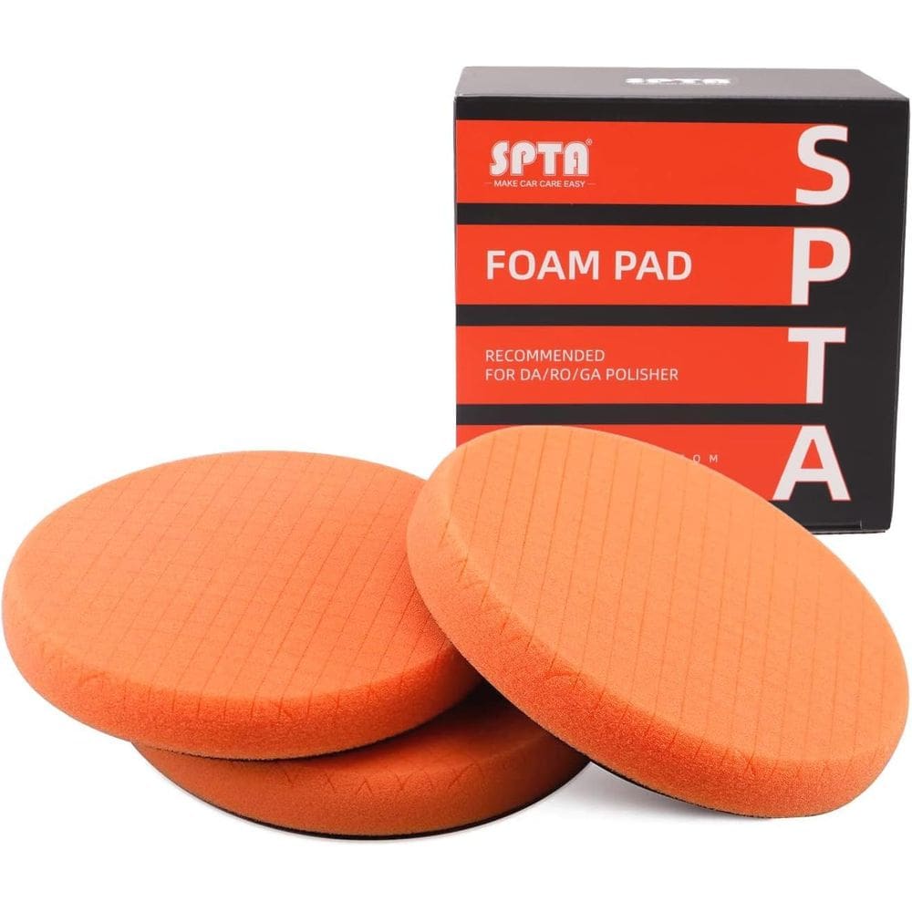 Almofadas de polimento SPTA Orange Light Cut 14 cm, 3 unidades para carro