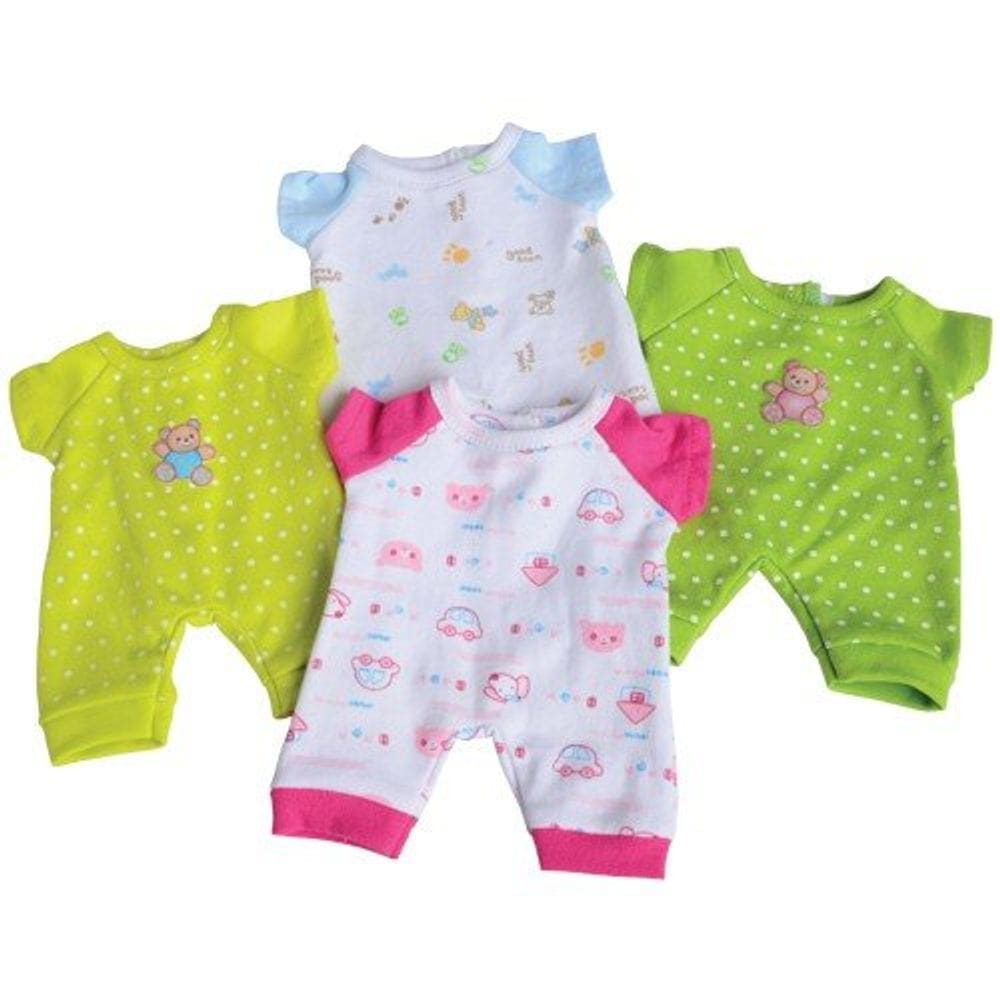 Conjunto de roupas de pijama para bonecas de 10 polegadas e brinquedos construtivos