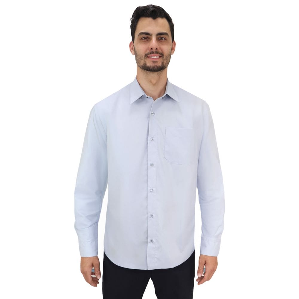 Camisa social slim masculina manga longa - Promocional