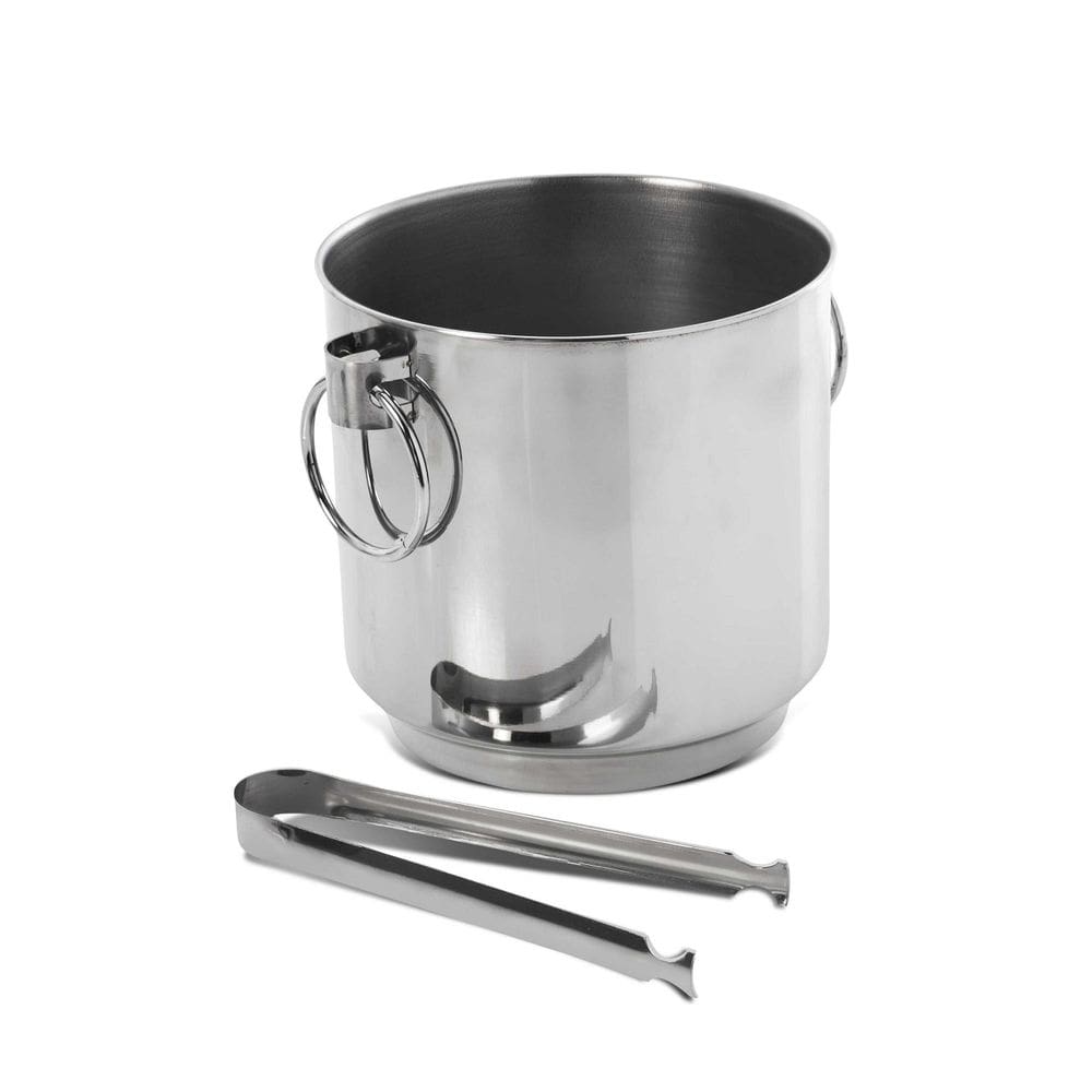 Balde Térmico Grande Para Gelo Com Pinça 2l Aço Inox Forma