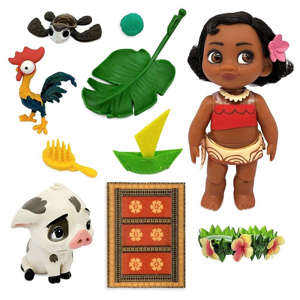 Mini Doll Play Set Coleção Disney Moana Animators de 13 cm