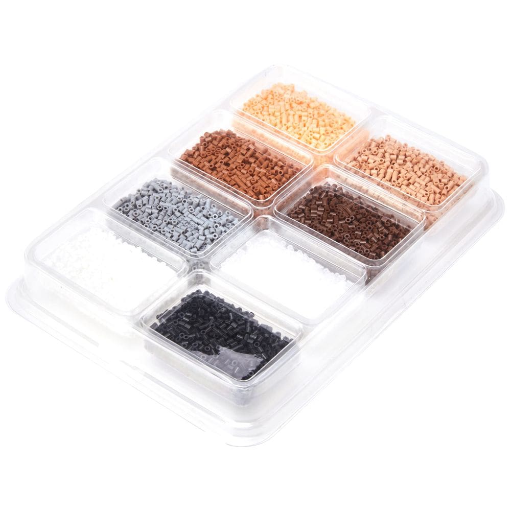 Bandeja de miçangas Perler Mini Neutral Color 8000 unidades para artesanato infantil